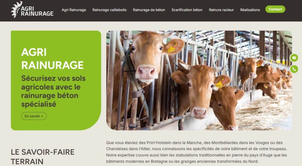 Agri Rainurage - nouveau site Web
